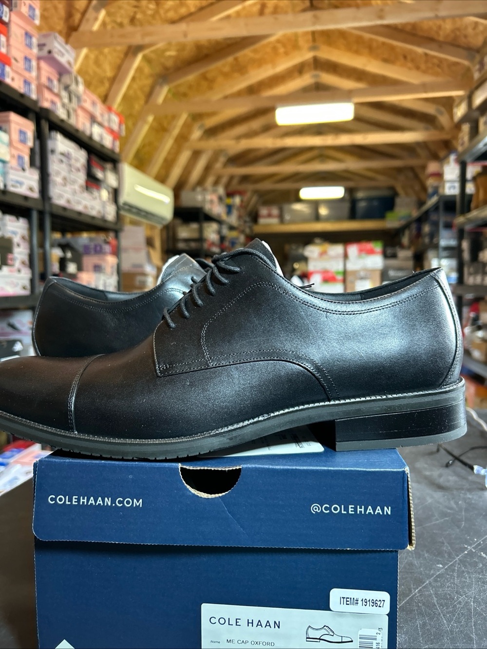 Cole Haan Black Me Cap-Toe Oxford Shoes Size 13M